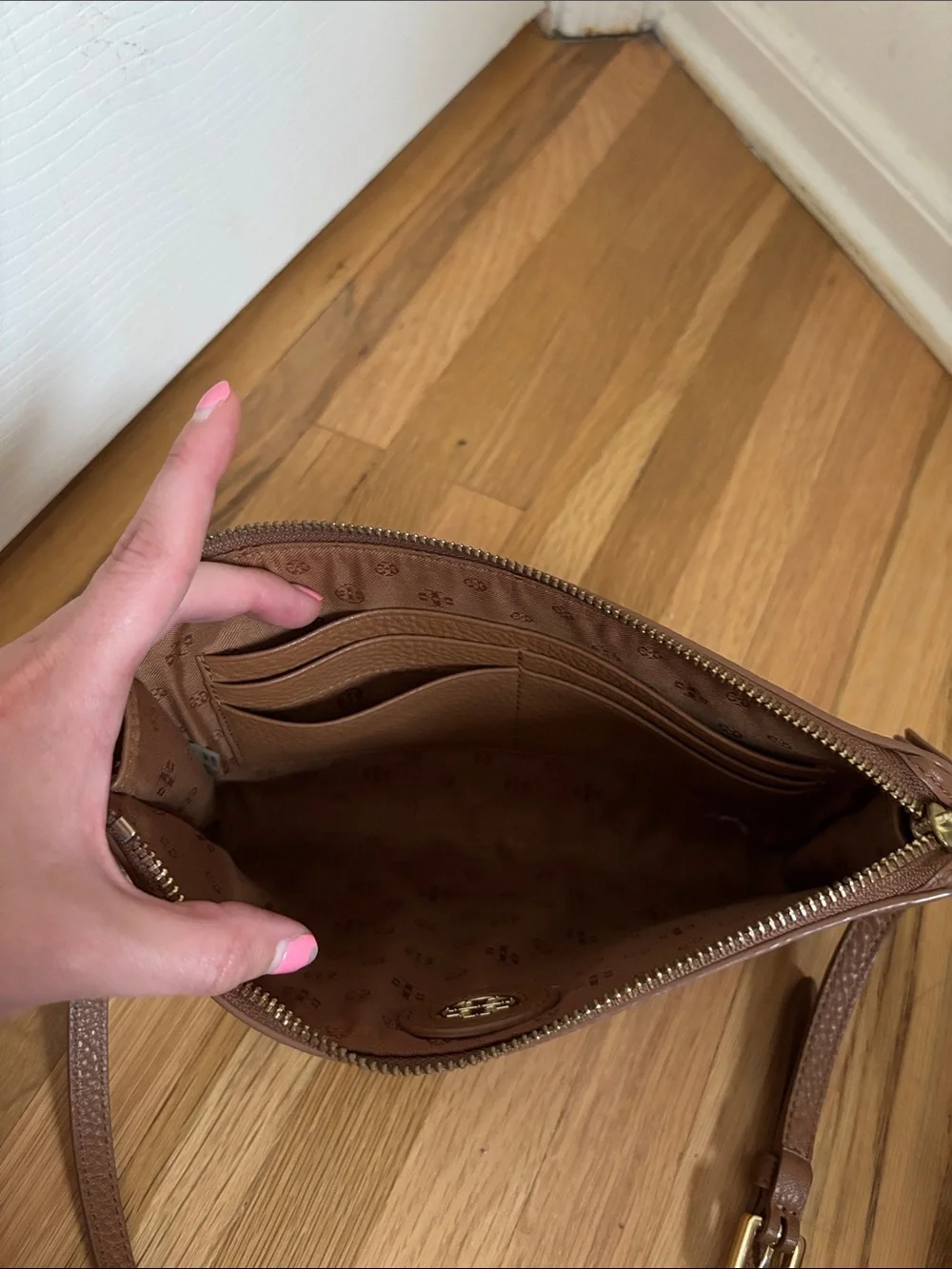 Tory Burch pebbled leather